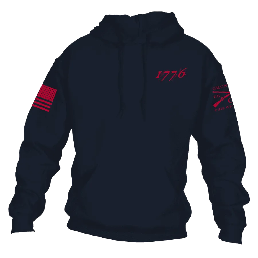 1776 Flag Hoodie - Navy