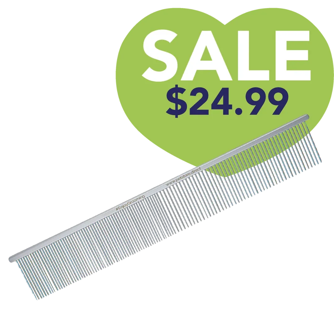 9" 50/50 Fine Fluffing Comb Limited Edition by PetStore.Direct