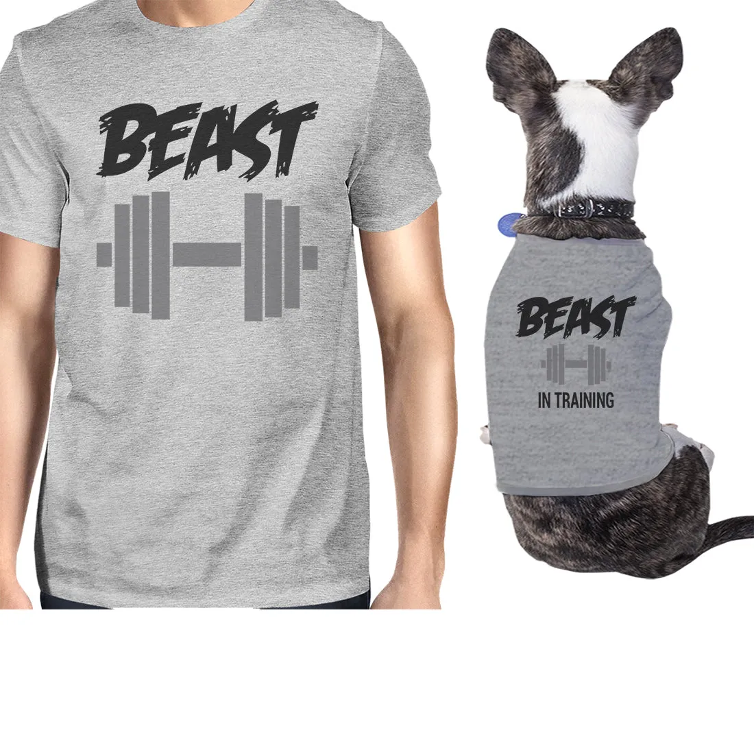 Beast In Training Small Dog and Owner Matching Shirts Dog Mom Gifts