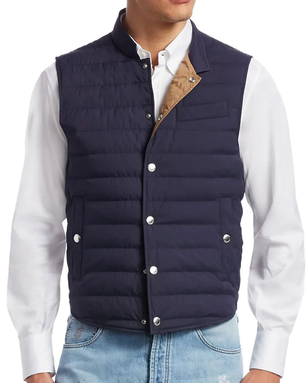 Blue Skin Quilted Vest