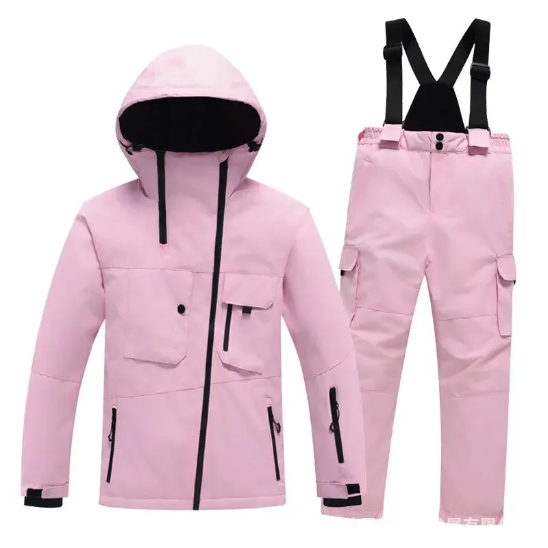 Boys & Girls Snowboarding Outfits Winter 2 Pieces Ski Overalls Set