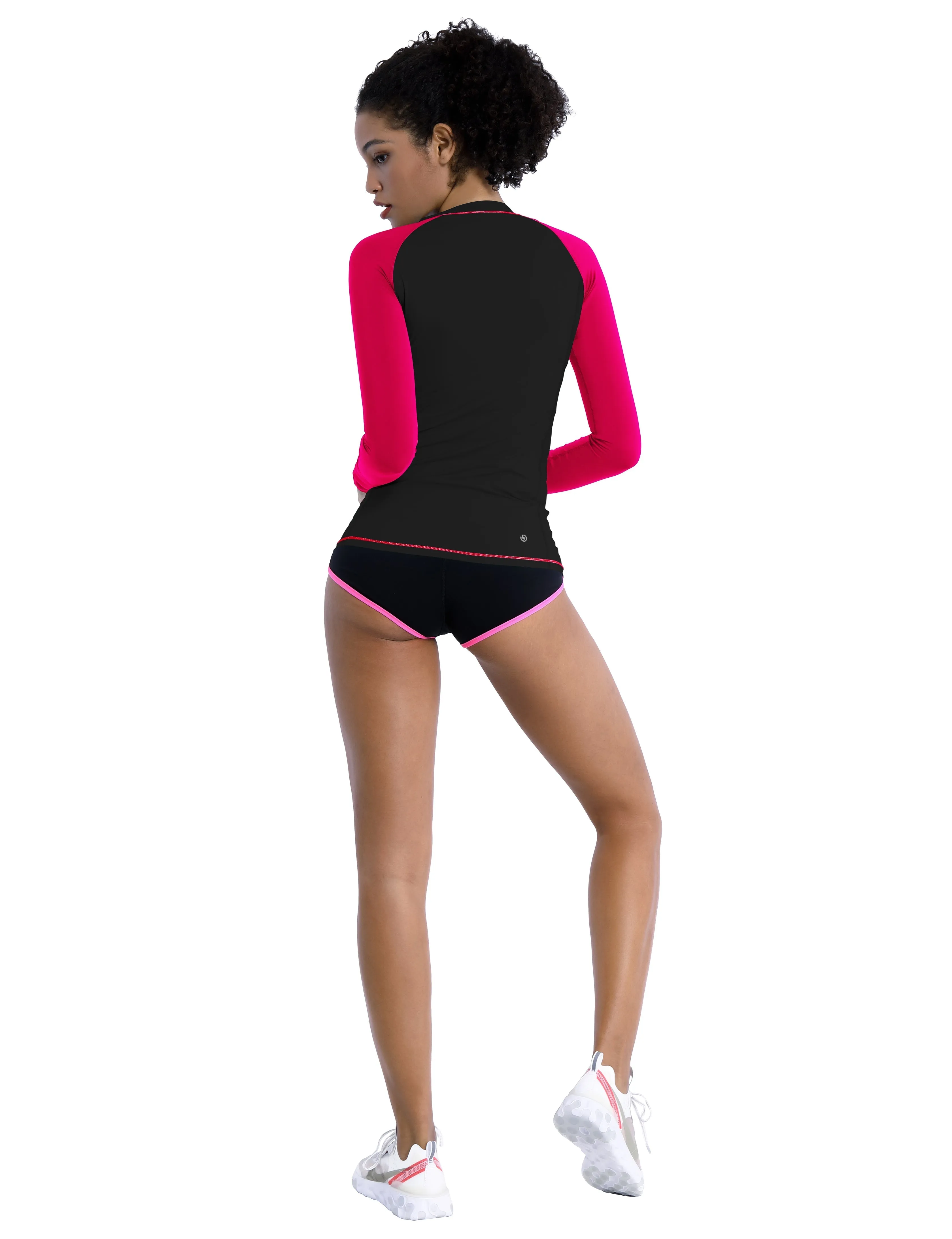 BUBBLELIME 84P/16S Long Sleeve Rashguard for Women Mix Color_Tall Size