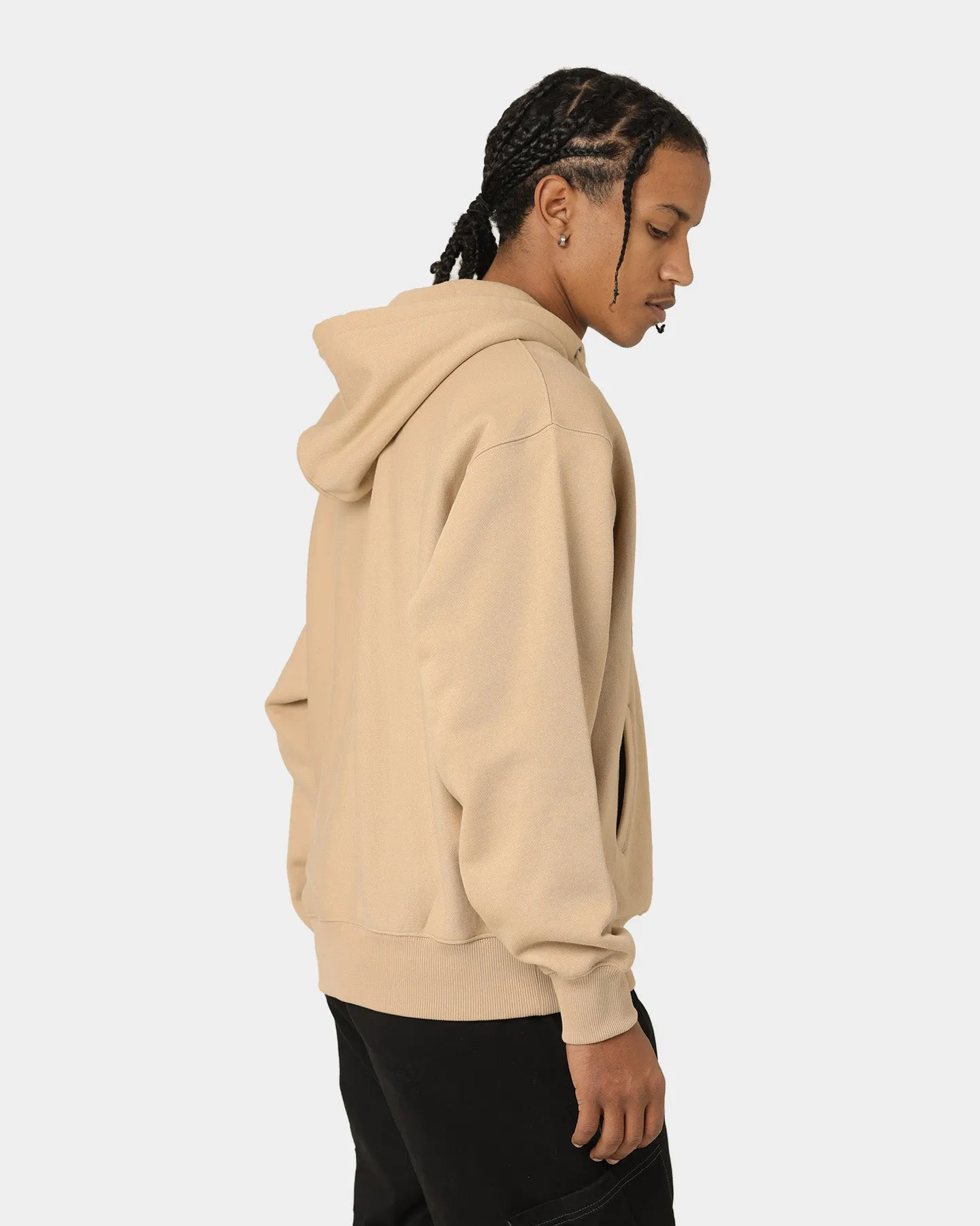 Carré Royale Quarter Zip Hoodie Stone