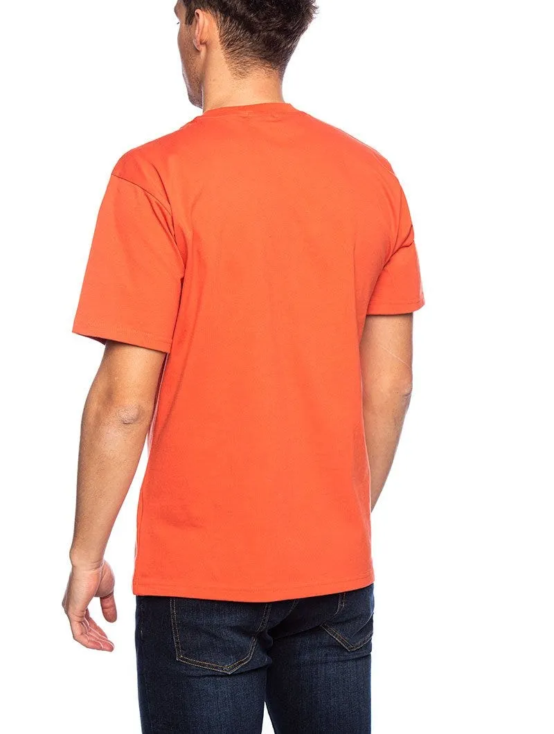 CLUBPILLARSTEE T-SHIRT IN ORANGE