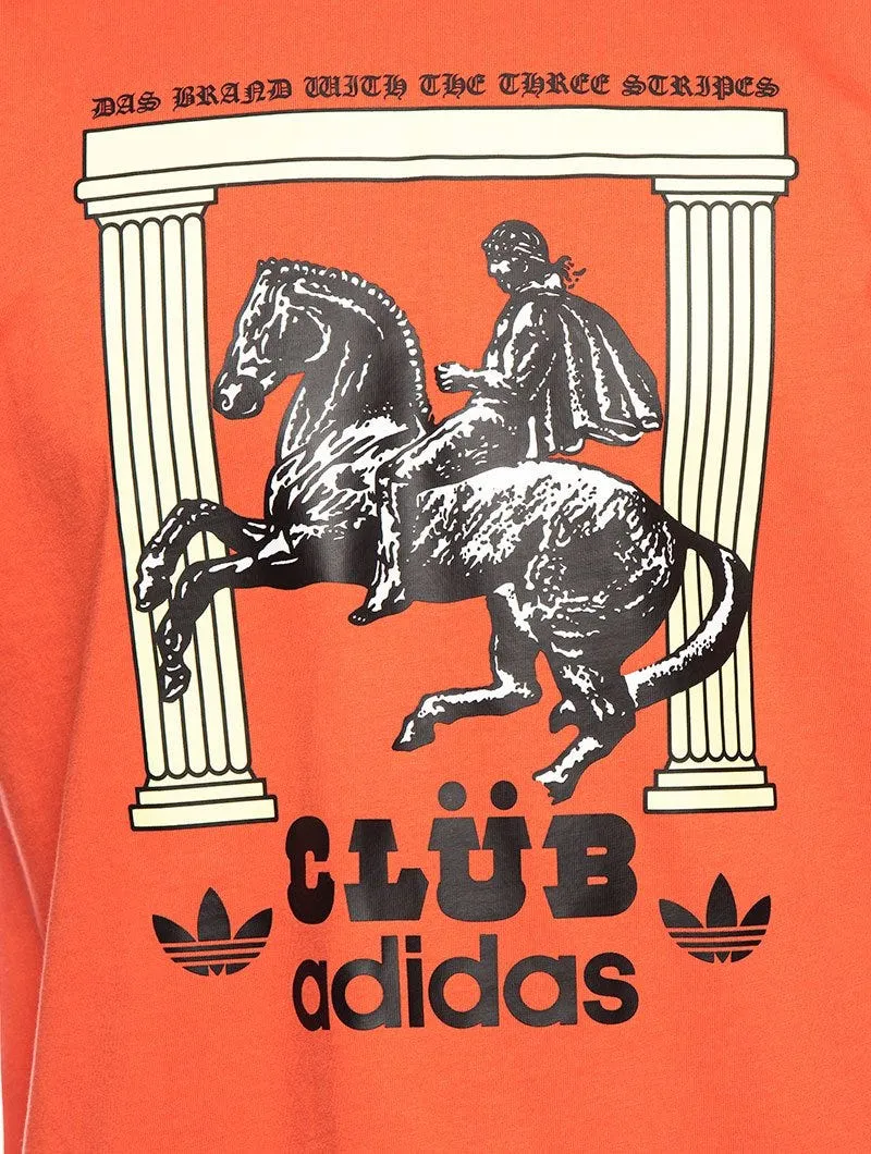 CLUBPILLARSTEE T-SHIRT IN ORANGE