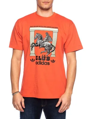 CLUBPILLARSTEE T-SHIRT IN ORANGE