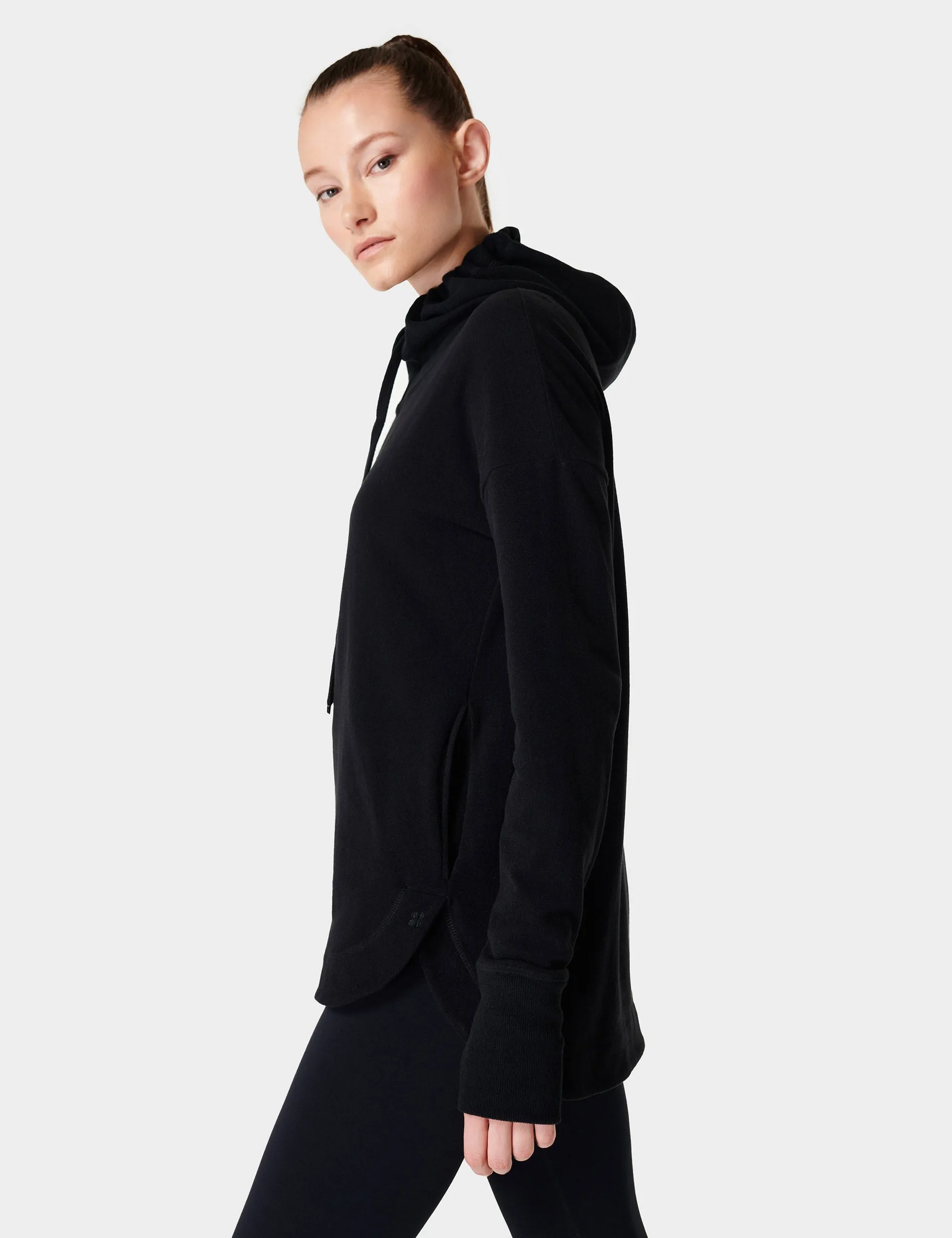 Escape Italian Fleece Hoody - Black