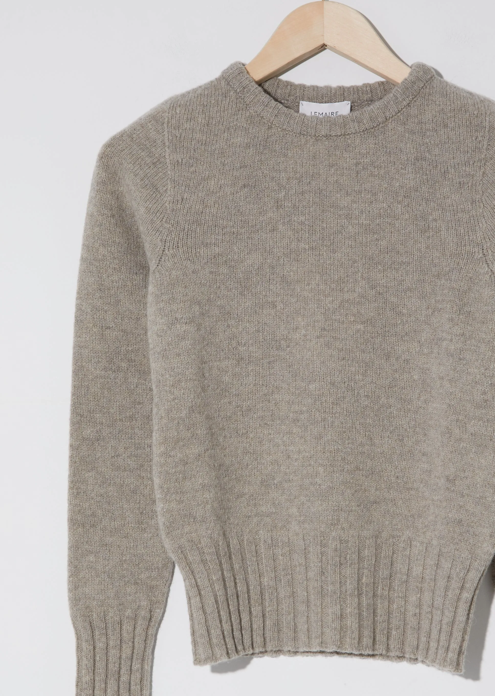 Fitted Sweater — Wisp Grey