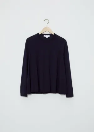 Flared Crewneck Long Sleeve Sweater