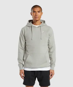 Gymshark Crest Hoodie - Stone Grey