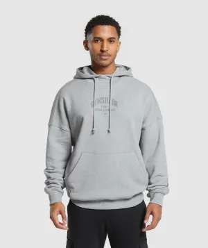 Gymshark Heavyweight Washed Hoodie - Platinum Grey Marl