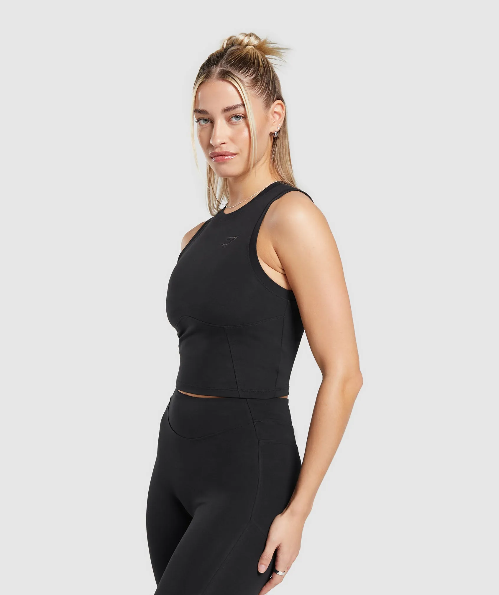 Gymshark Rest Day Cotton Contour Tank - Black