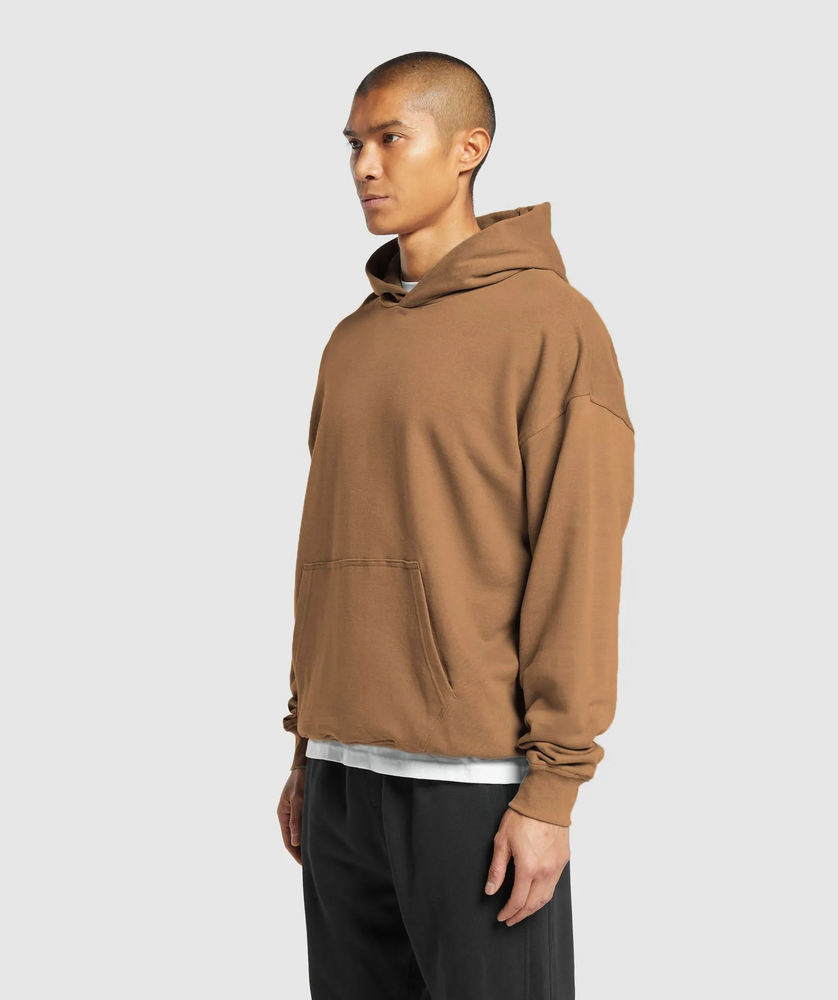 Gymshark Rest Day Essentials Hoodie - Caramel Brown