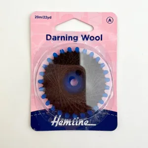 Hemline Darning Wool - 20M Brown