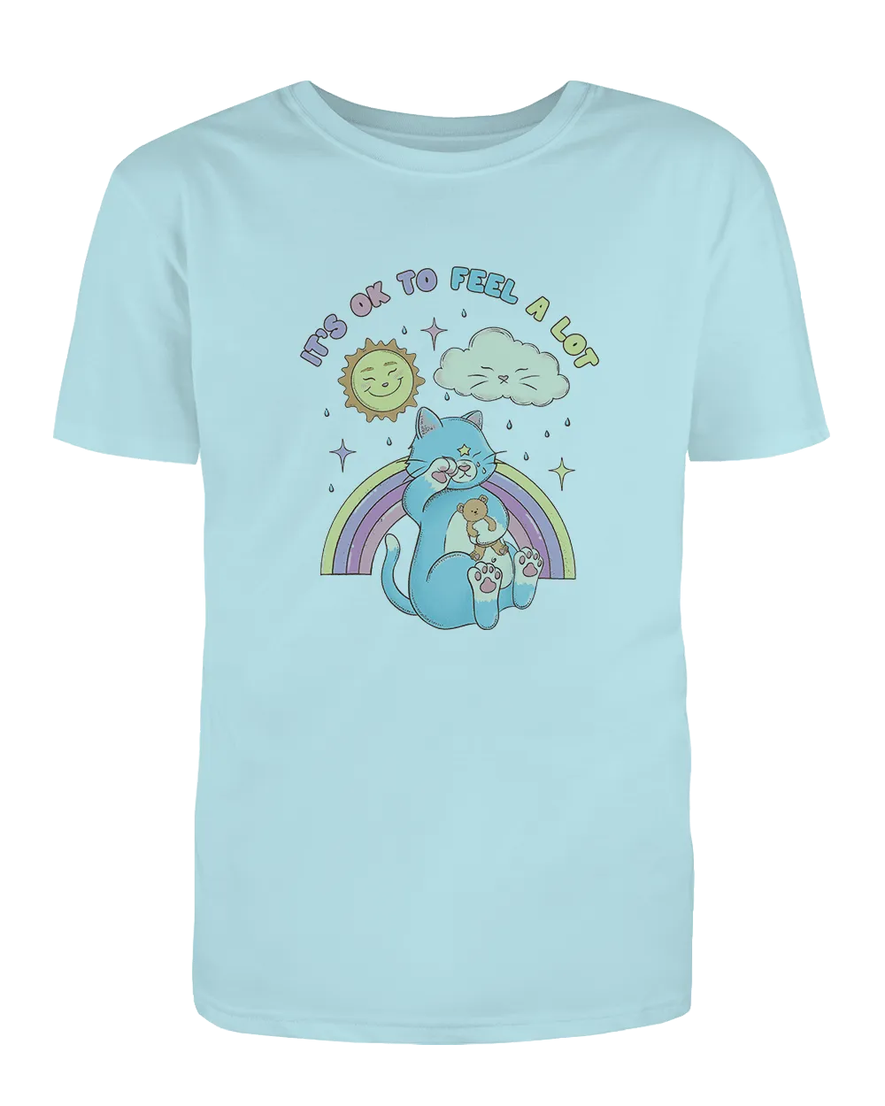 It's OK To Feel A Lot (Cat) - T-Shirt