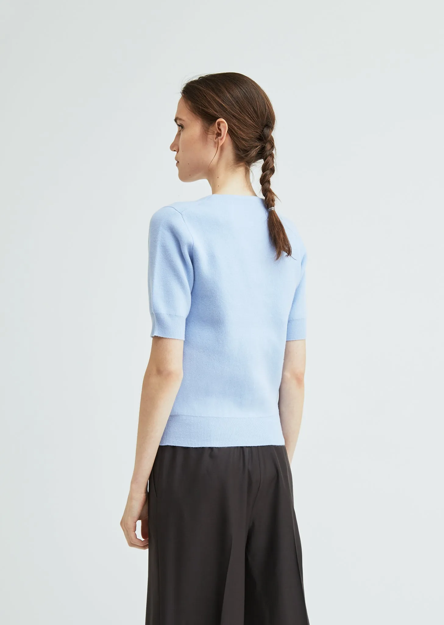 Lorin Felted Wool Short Sleeve Sweater