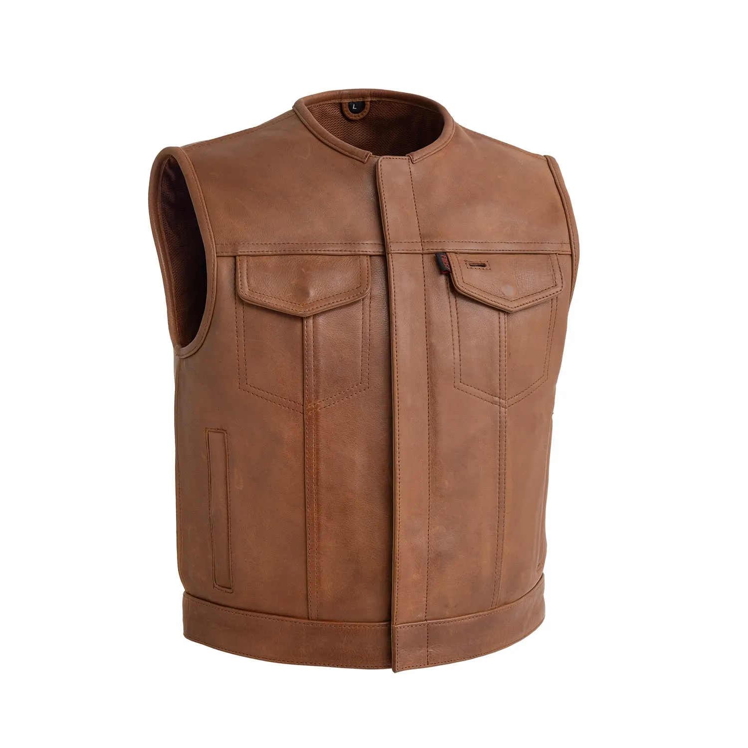 Lowside Men's Motorcycle Leather Vest