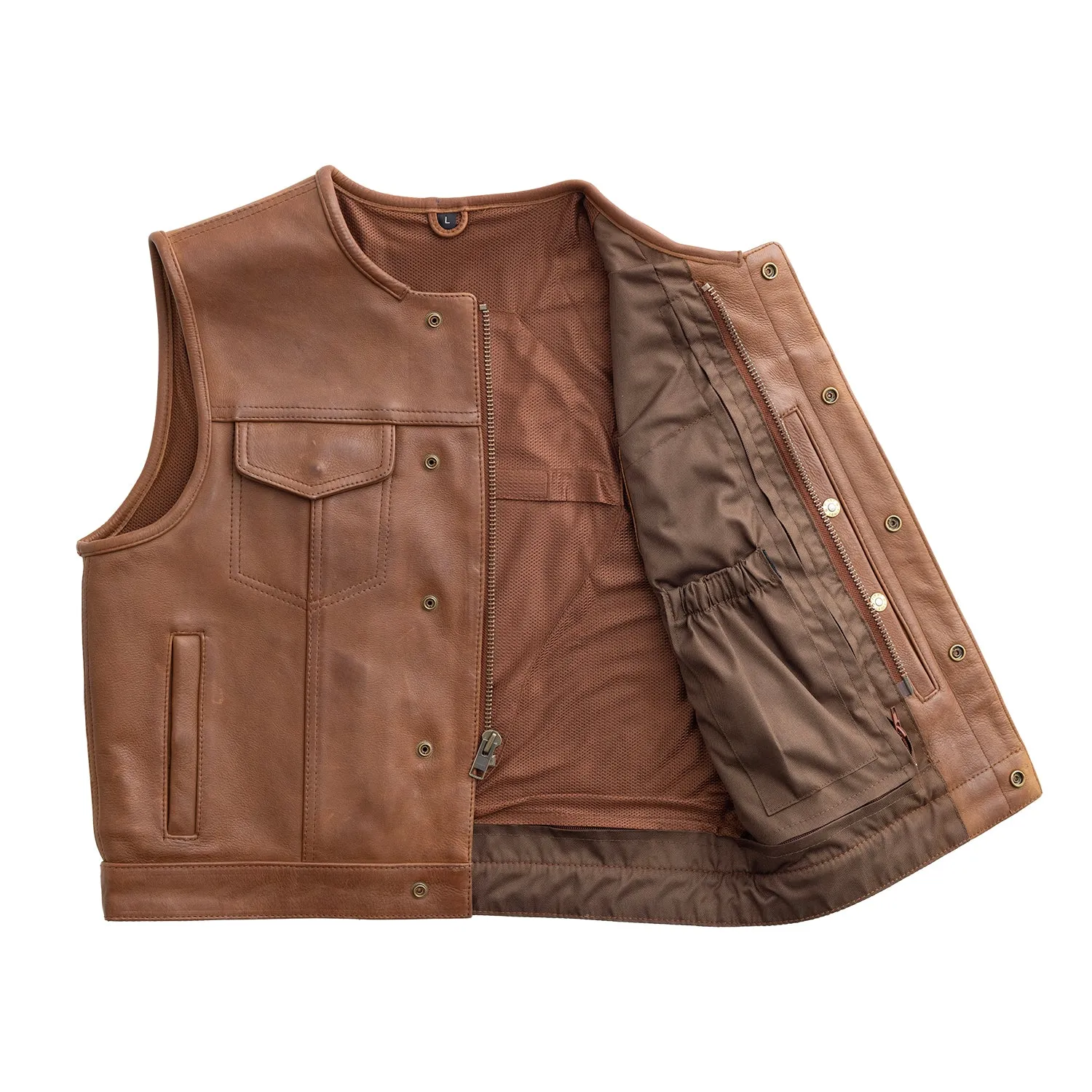 Lowside Men's Motorcycle Leather Vest