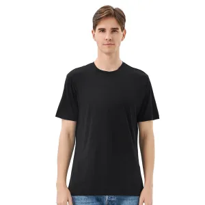 Men's Merino 150g Wool&Tencel Short Sleeve T-Shirt Black