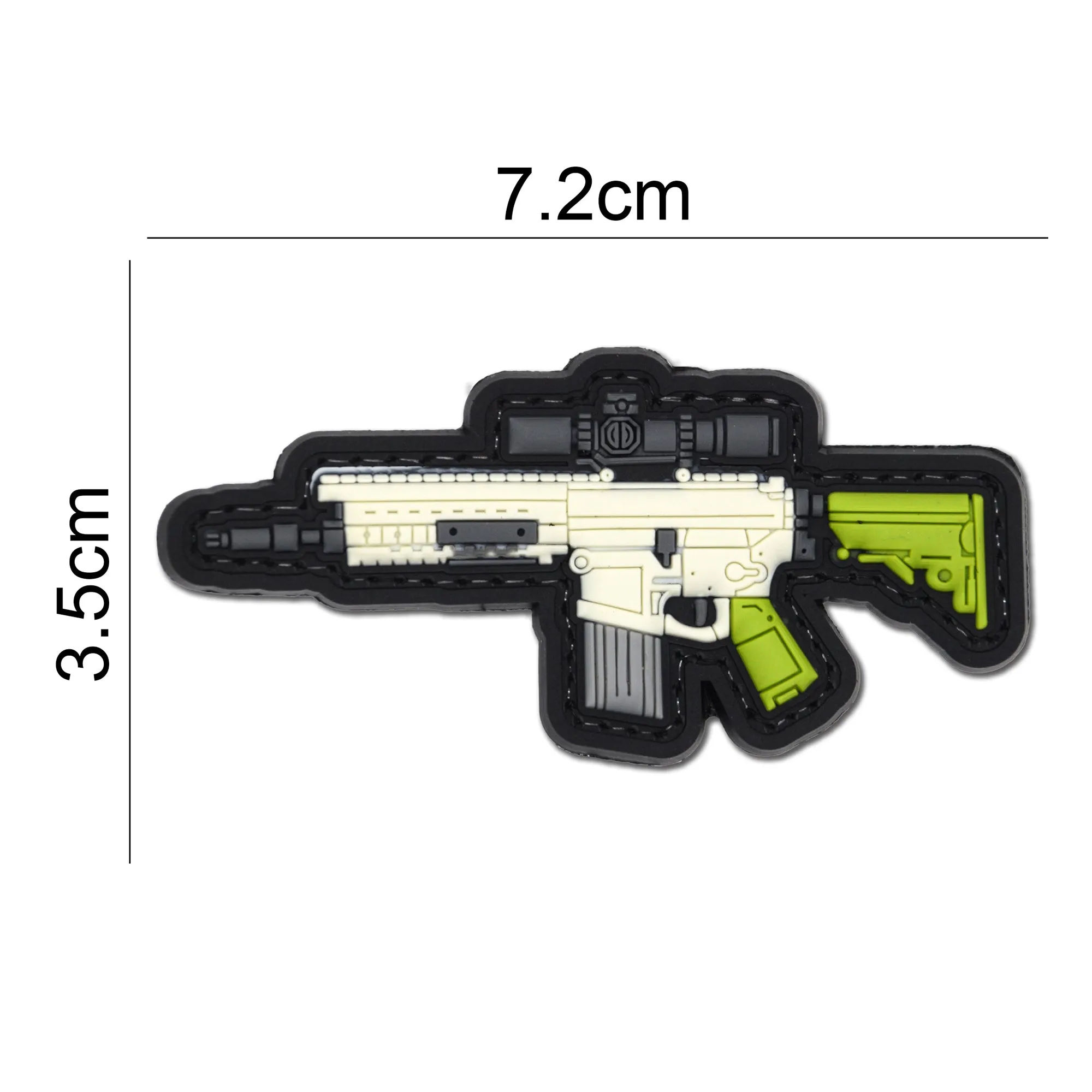 Mini Scoped Rifle Patch Full Color