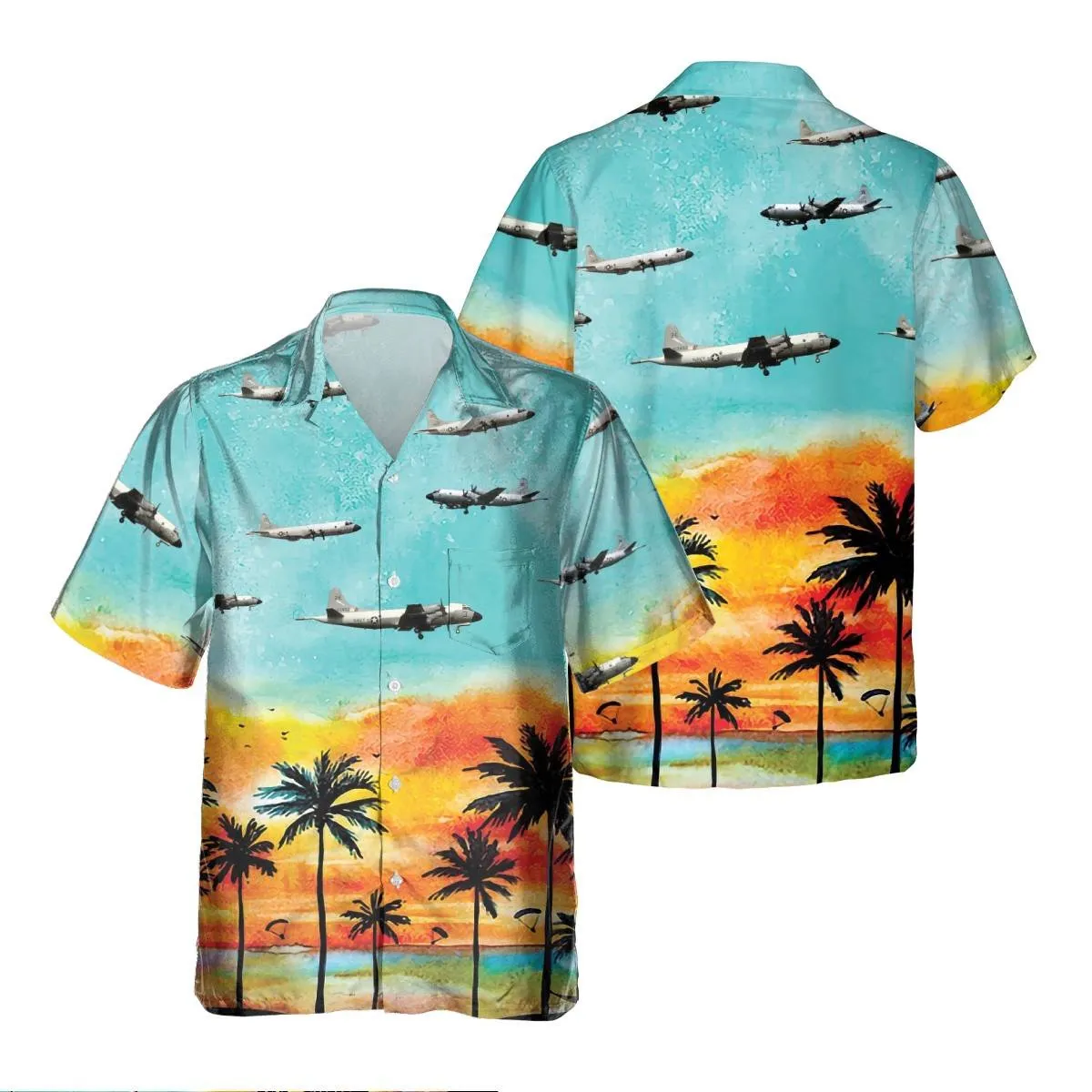 P-3 ORION P3 VP-17 Hawaiian Shirt, Hawaiian Shirt for Men Dad Veteran, Patriot Day, Aircraft Shirt