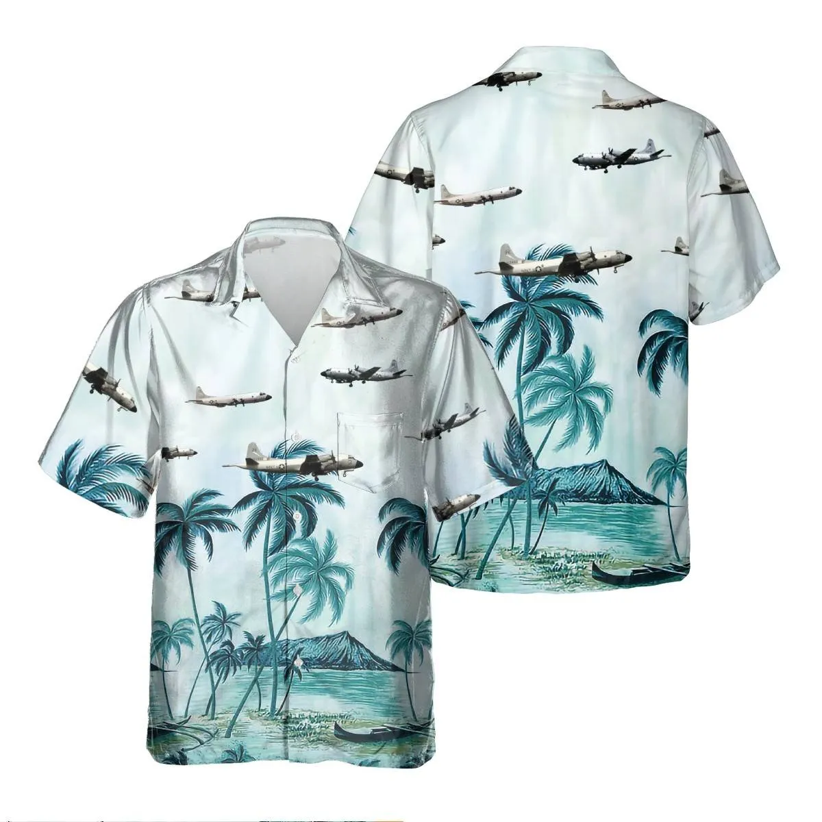 P-3 ORION P3 VP-17 Hawaiian Shirt, Hawaiian Shirt for Men Dad Veteran, Patriot Day, Aircraft Shirt