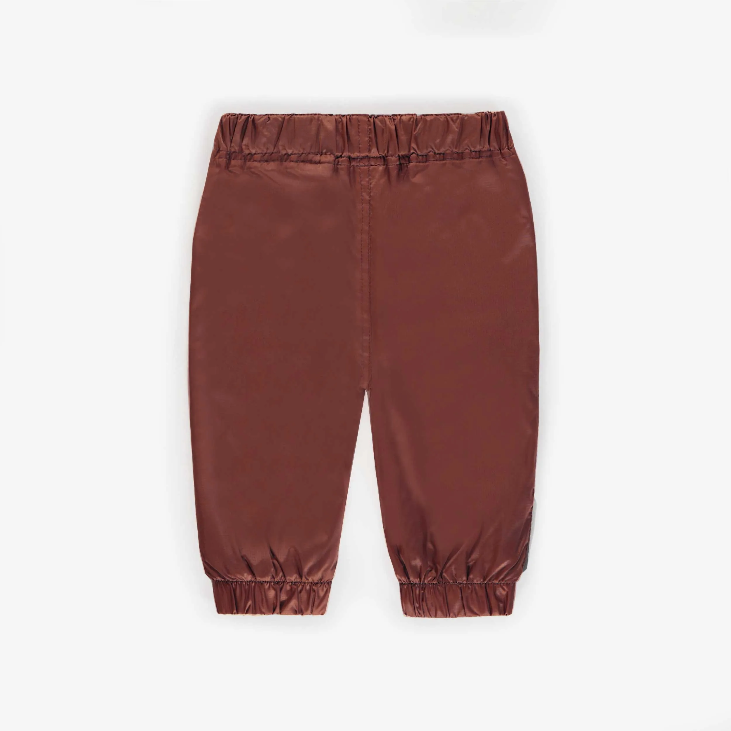 Pantalon de nylon rouille, bébé || Rust nylon pants, baby