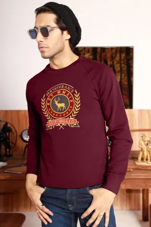 Perseverance Raglan Maroon Sweatshirt - W22 - MSW051R