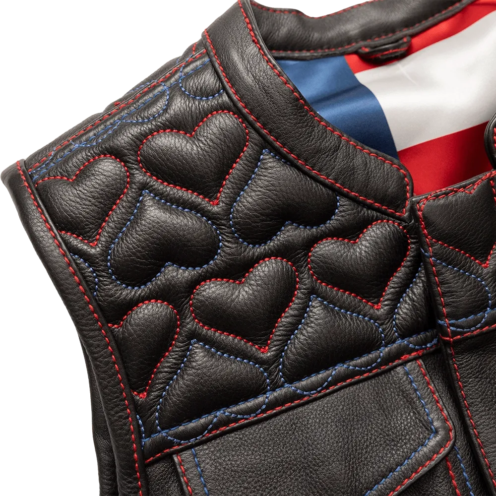 Rosie Women’s Motorcycle Leather Vest