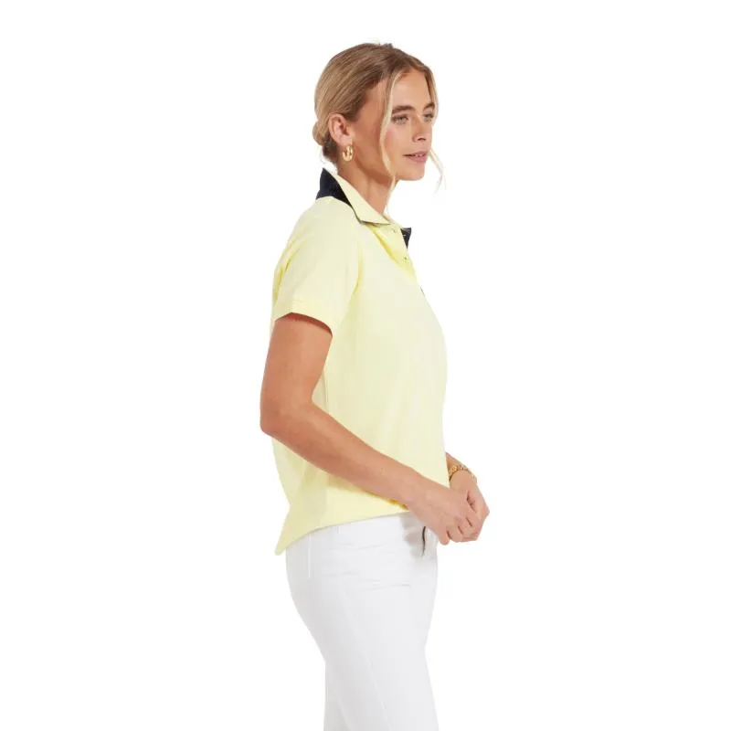 Schoffel St Ives Tailored Ladies Polo Shirt - Pale Lemon