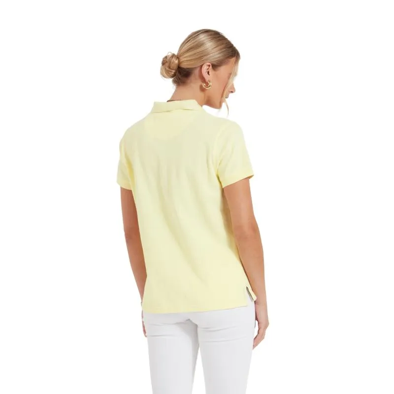 Schoffel St Ives Tailored Ladies Polo Shirt - Pale Lemon