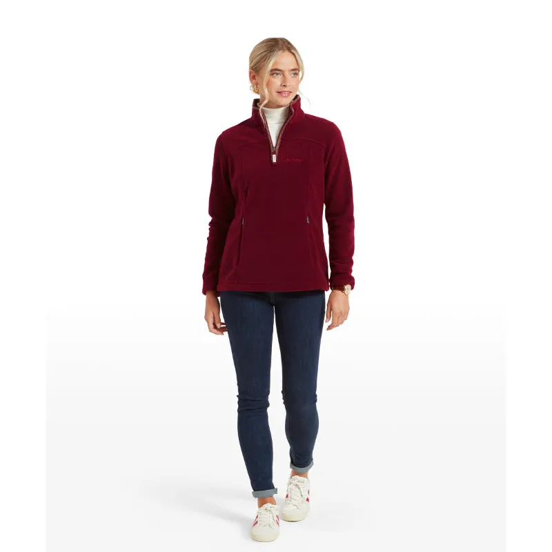 Schoffel Tilton 1/4 Zip Fleece - Claret