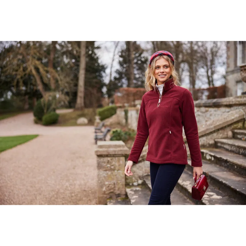 Schoffel Tilton 1/4 Zip Fleece - Claret