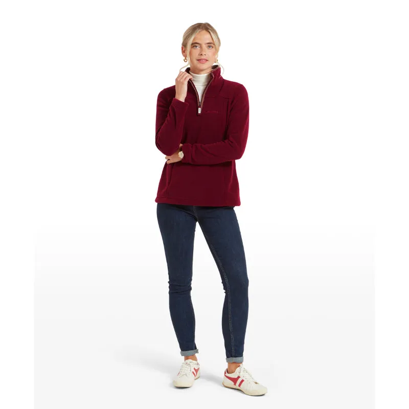 Schoffel Tilton 1/4 Zip Fleece - Claret