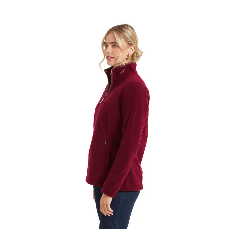 Schoffel Tilton 1/4 Zip Fleece - Claret