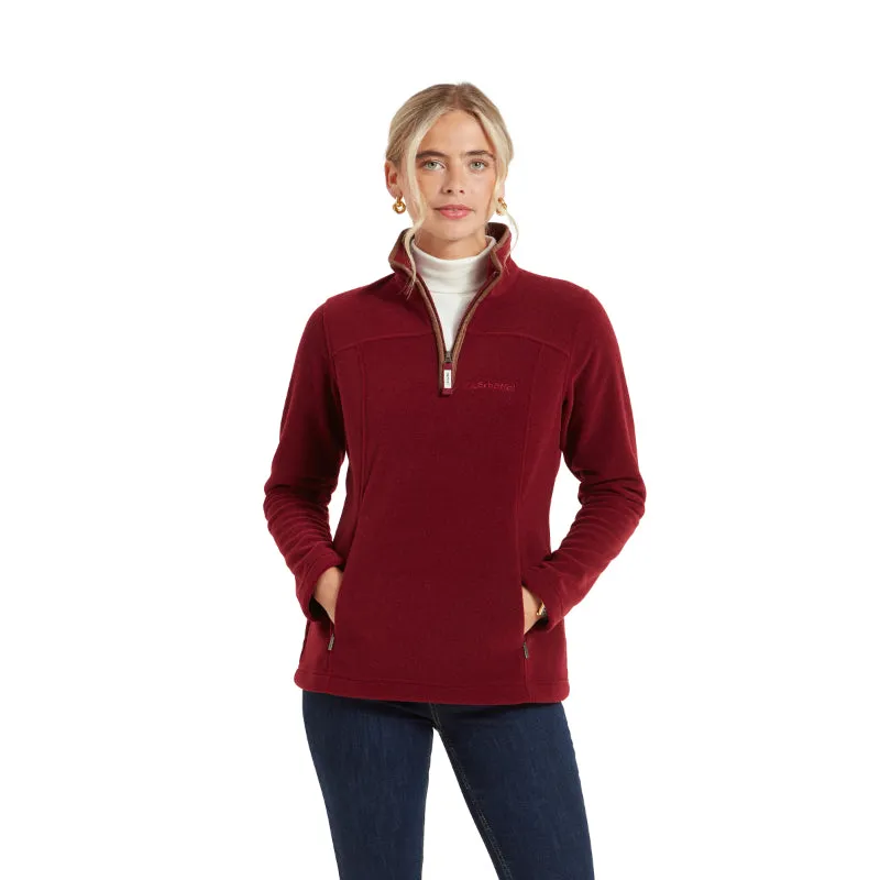 Schoffel Tilton 1/4 Zip Fleece - Claret