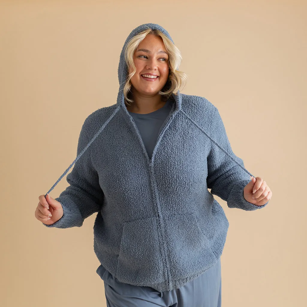 Slate Women's Cuddle Zip Hoodie