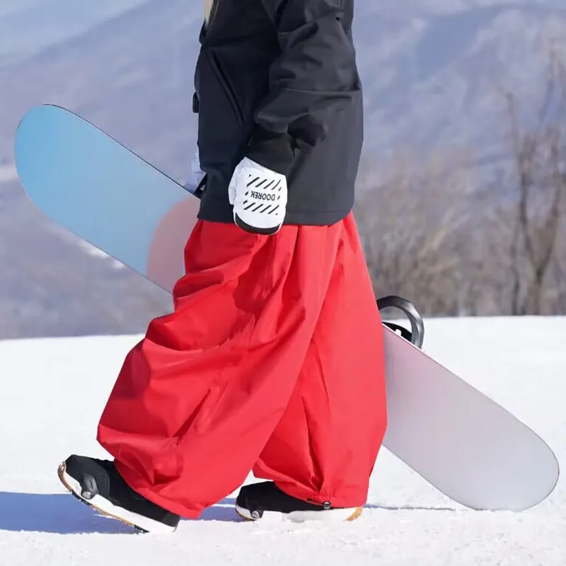 Super Baggy Snowboarding Pants for Adult Cute One-size Ski Pants