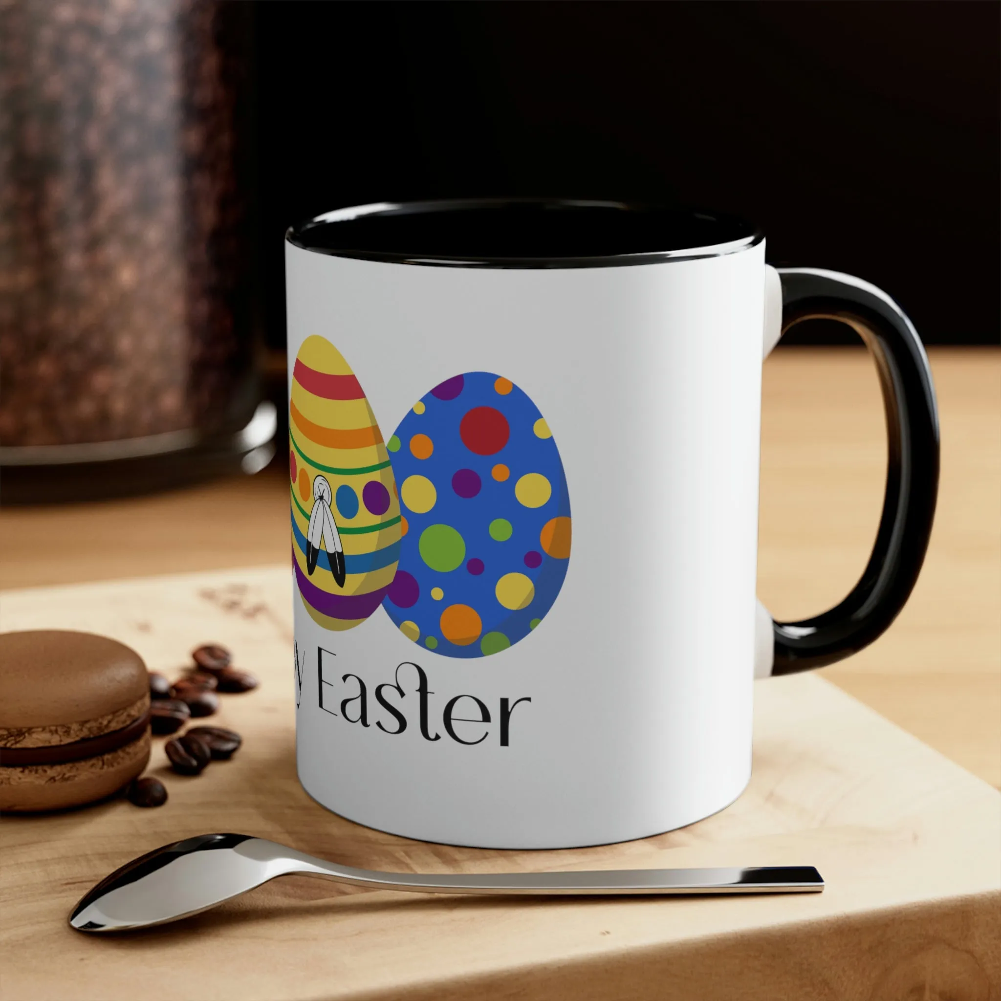 Two Spirit Flag Accent Coffee Mug Easter Festival - Happy Easter