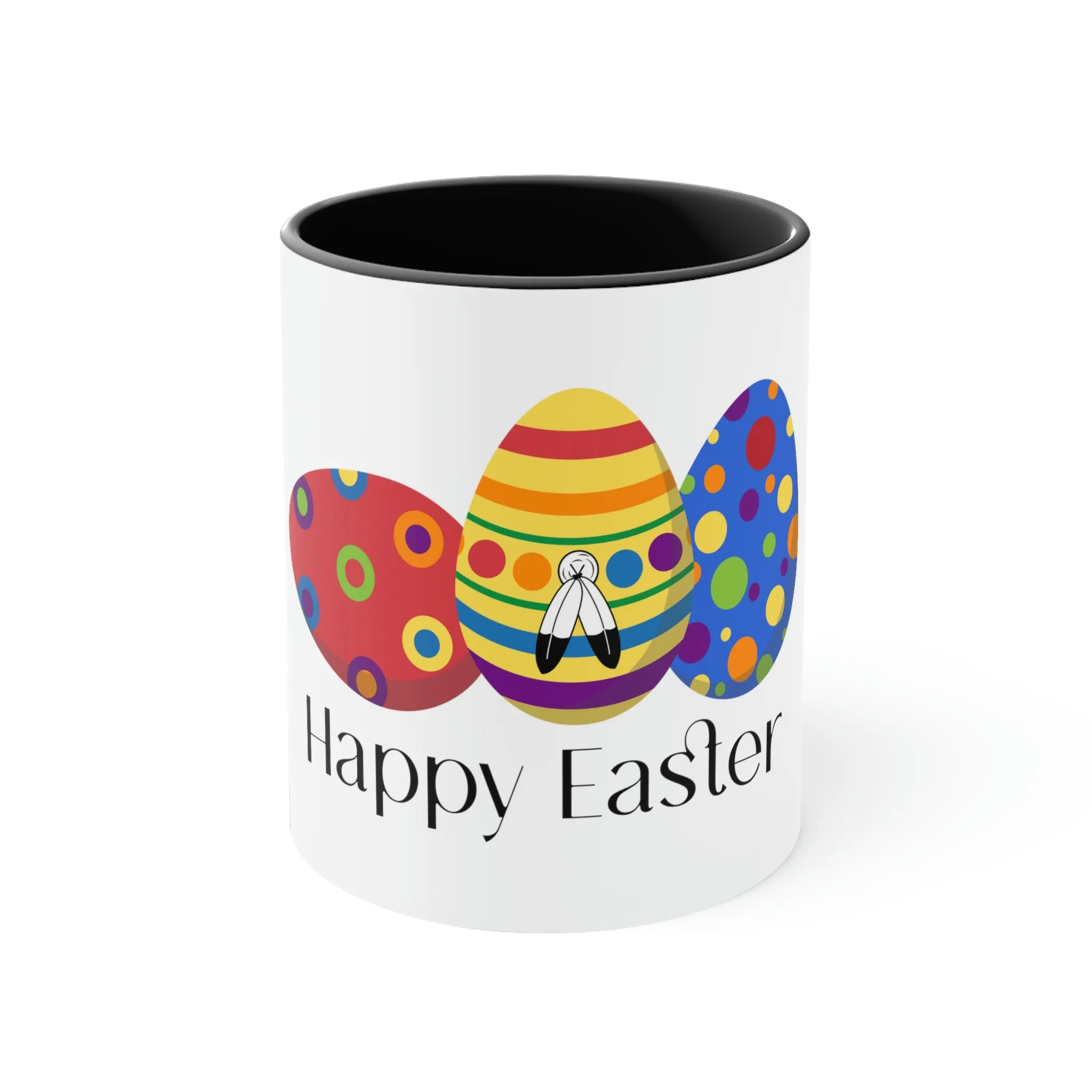 Two Spirit Flag Accent Coffee Mug Easter Festival - Happy Easter