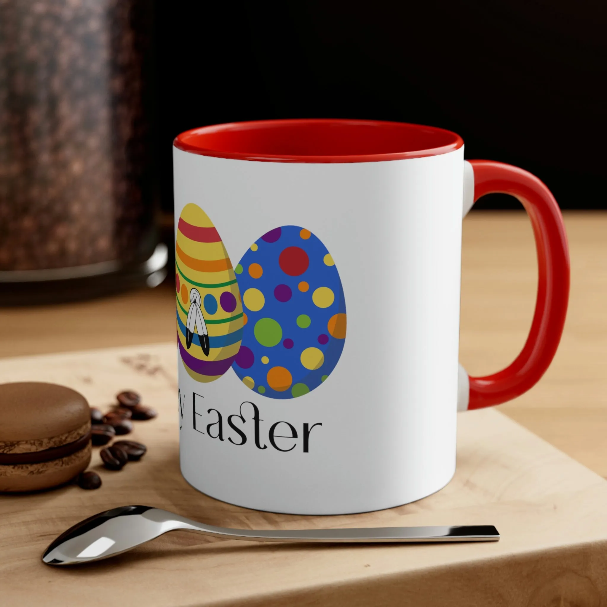 Two Spirit Flag Accent Coffee Mug Easter Festival - Happy Easter